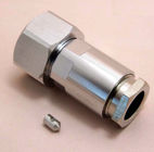 RF connector 4.3-10 male twist on clamp type connector for RG214 coaxial cable all brass 50ohm made by factory